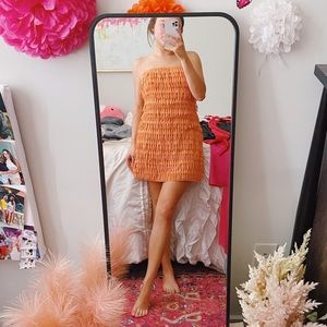 Anthropologie Fringe Mini Dress